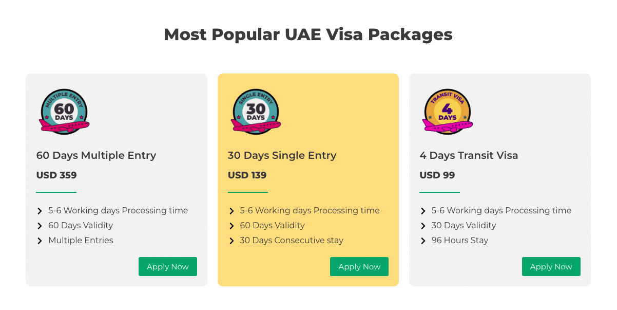 Apply for UAE visa online